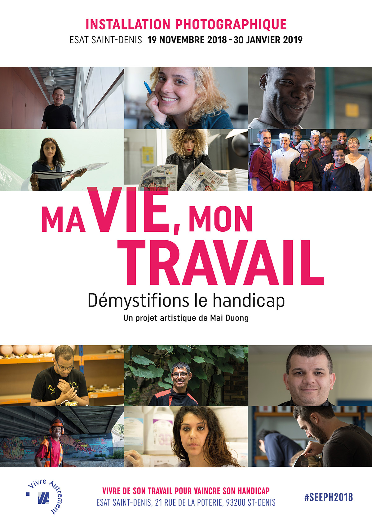 Installation urbaine à Saint Denis 50 mètres démystifions le handicap